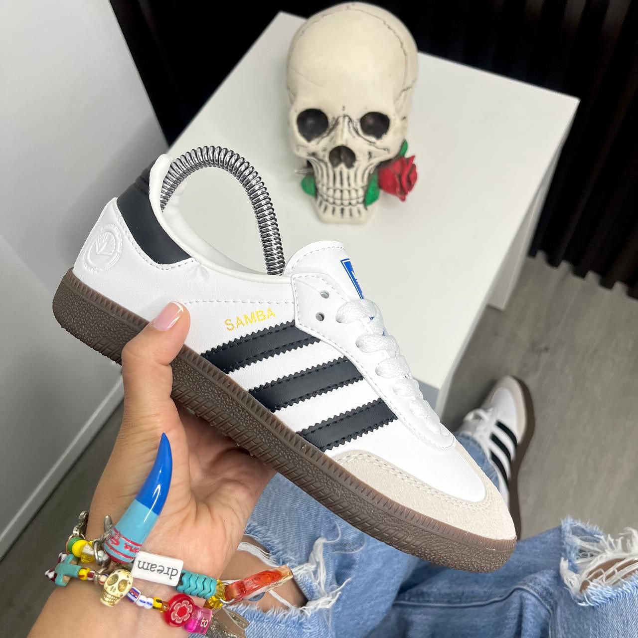 ADIDAS TENIS SAMBA OG BLANCA NEGRA HOMBRE Y DAMA