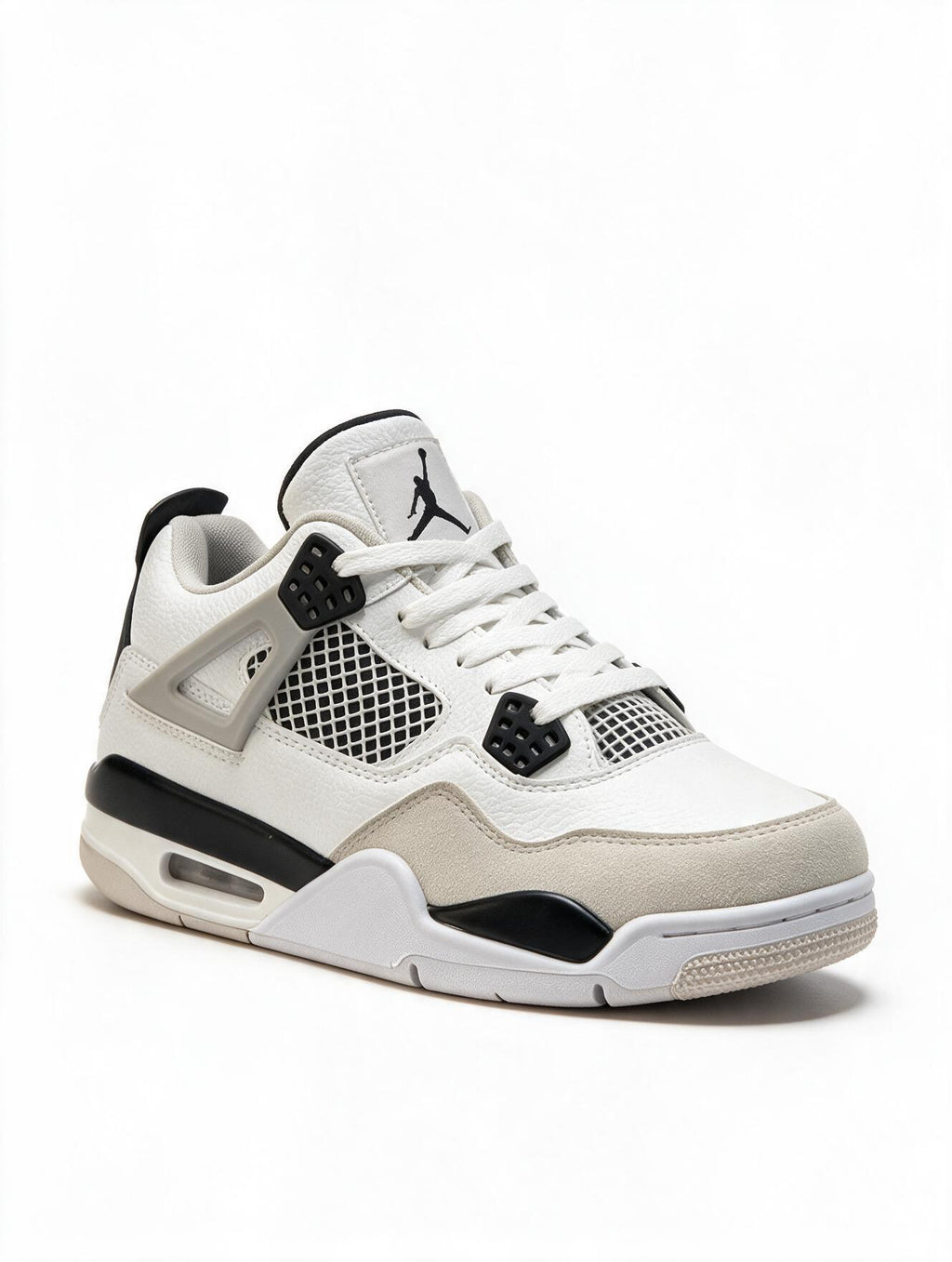 NIKE AIR JORDAN 4 BOTA BLANCA NEGRA