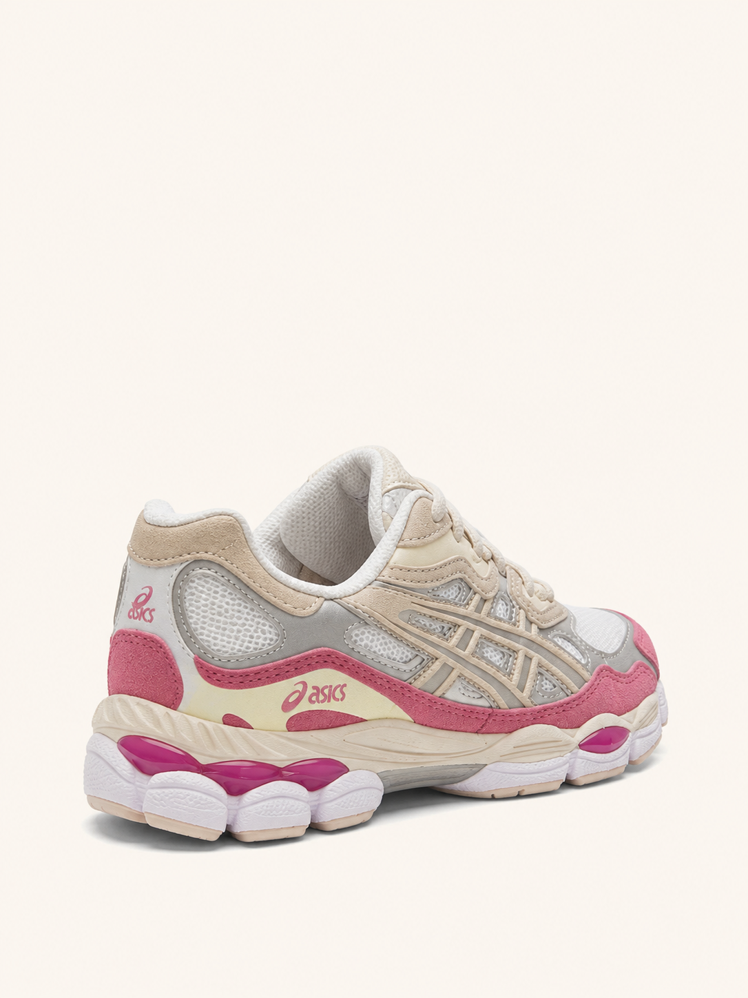ASICS PLATEADA BEIGE CAFE