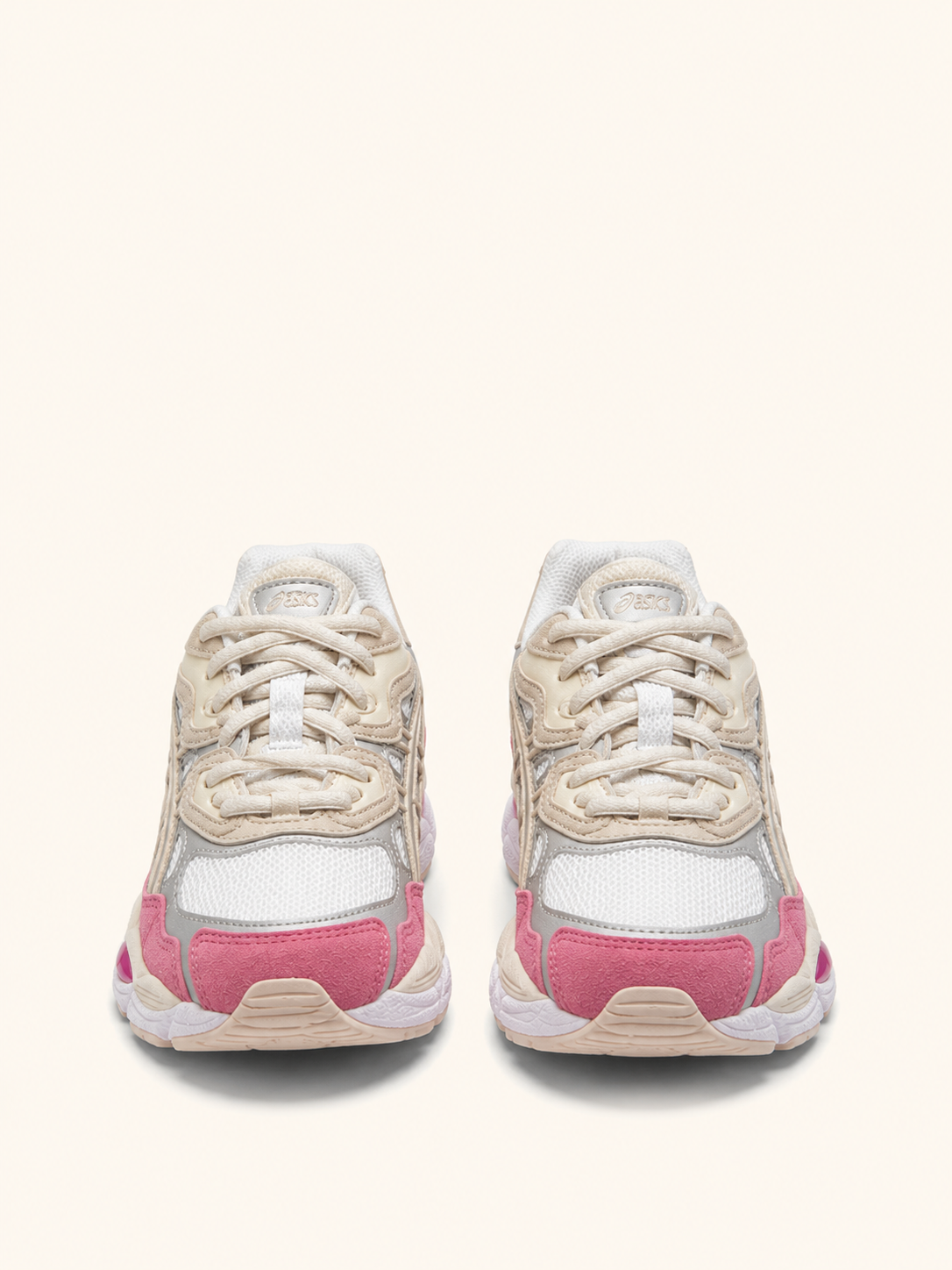 ASICS PLATEADA BEIGE CAFE