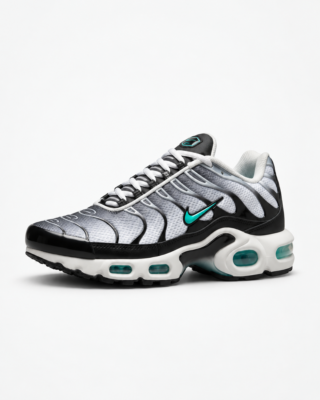 NIKE TN PLATEADA NEGRA VERDE