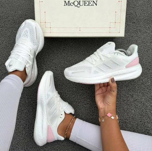 ADIDAS PUREBOOST BLANCA ROSA DAMA