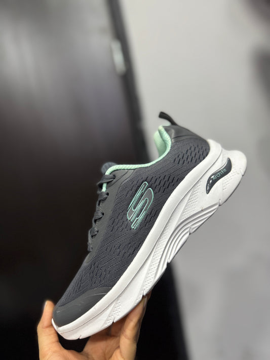 Skechers D’Lux Walker 2.0 – Arch Fit® – Grey / Mint