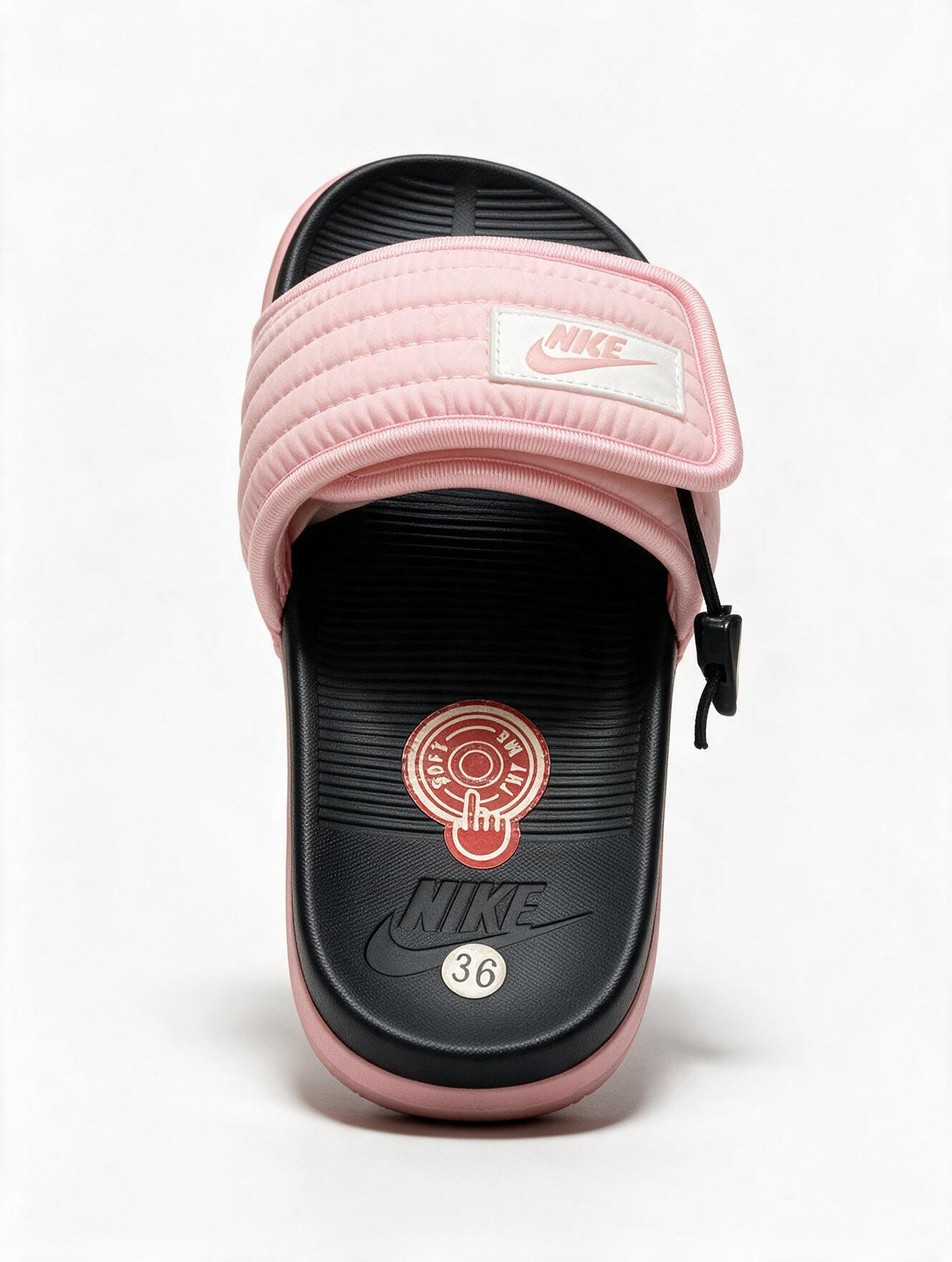 CHANCLA CONFORT ROSA NEGRA