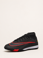 NIKE BOTA ALTA TURF GUAYO NEGRO ROJO