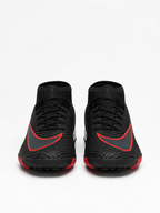 NIKE BOTA ALTA TURF GUAYO NEGRO ROJO