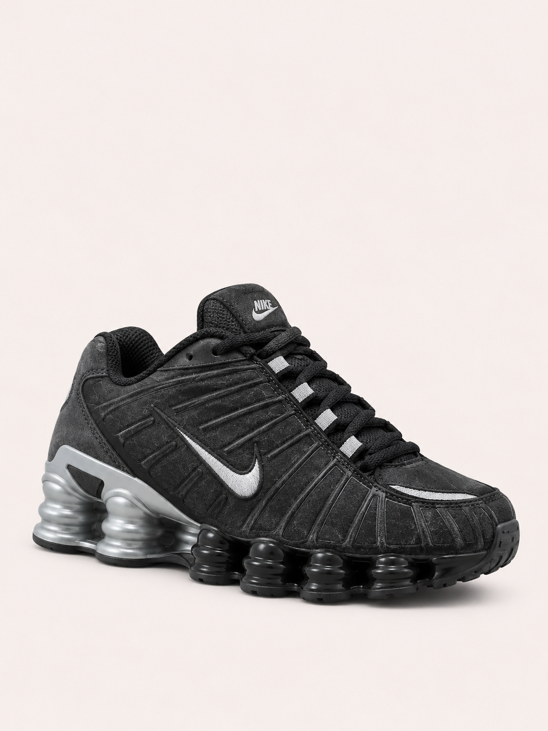 NIKE SHOX NEGRA PLATEADA