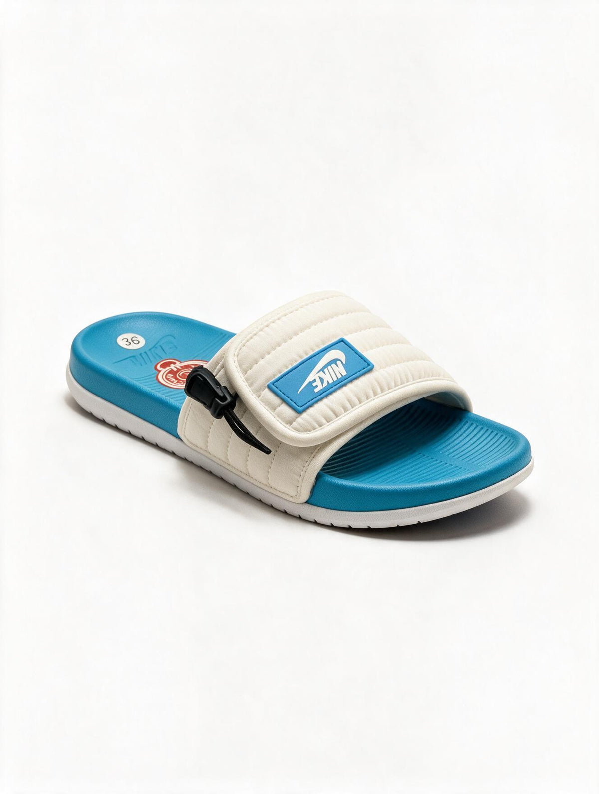 CHANCLA CONFORT BLANCA AZUL