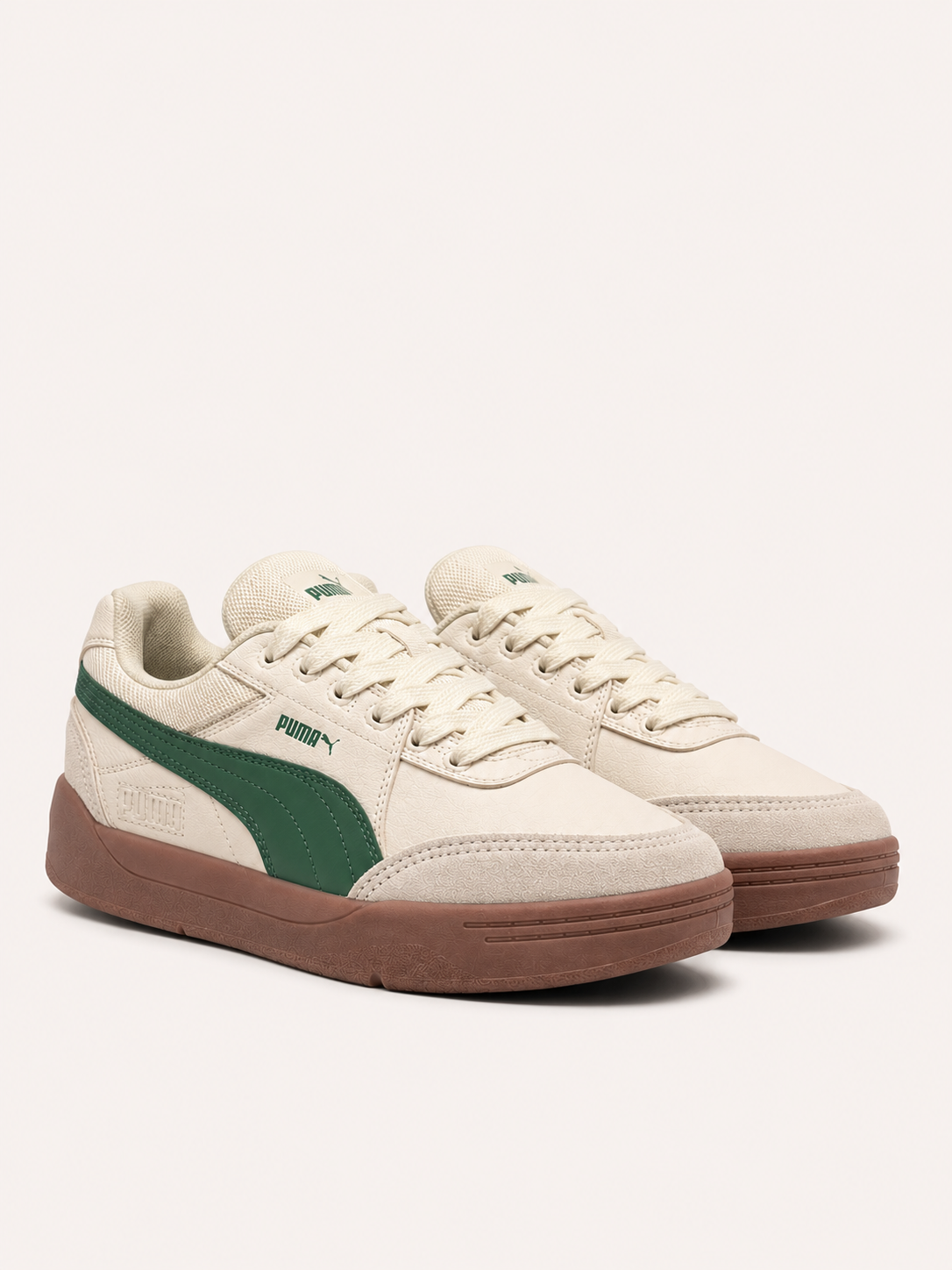 PUMA CALI SUEDE CREMA VERDE
