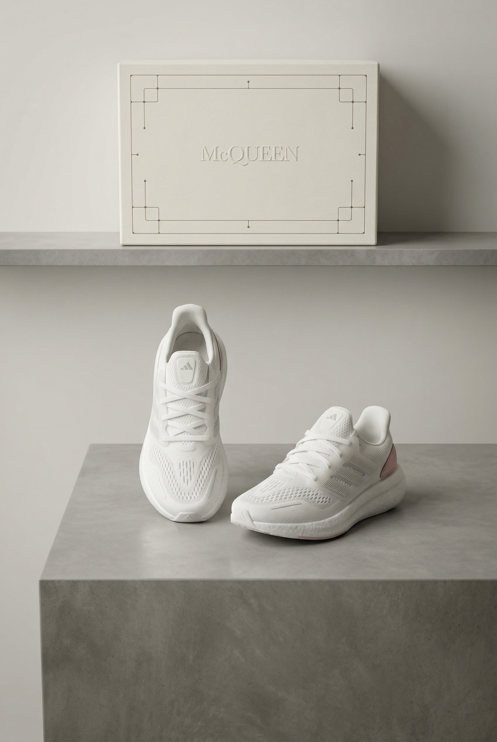 ADIDAS PUREBOOST BLANCA ROSA DAMA