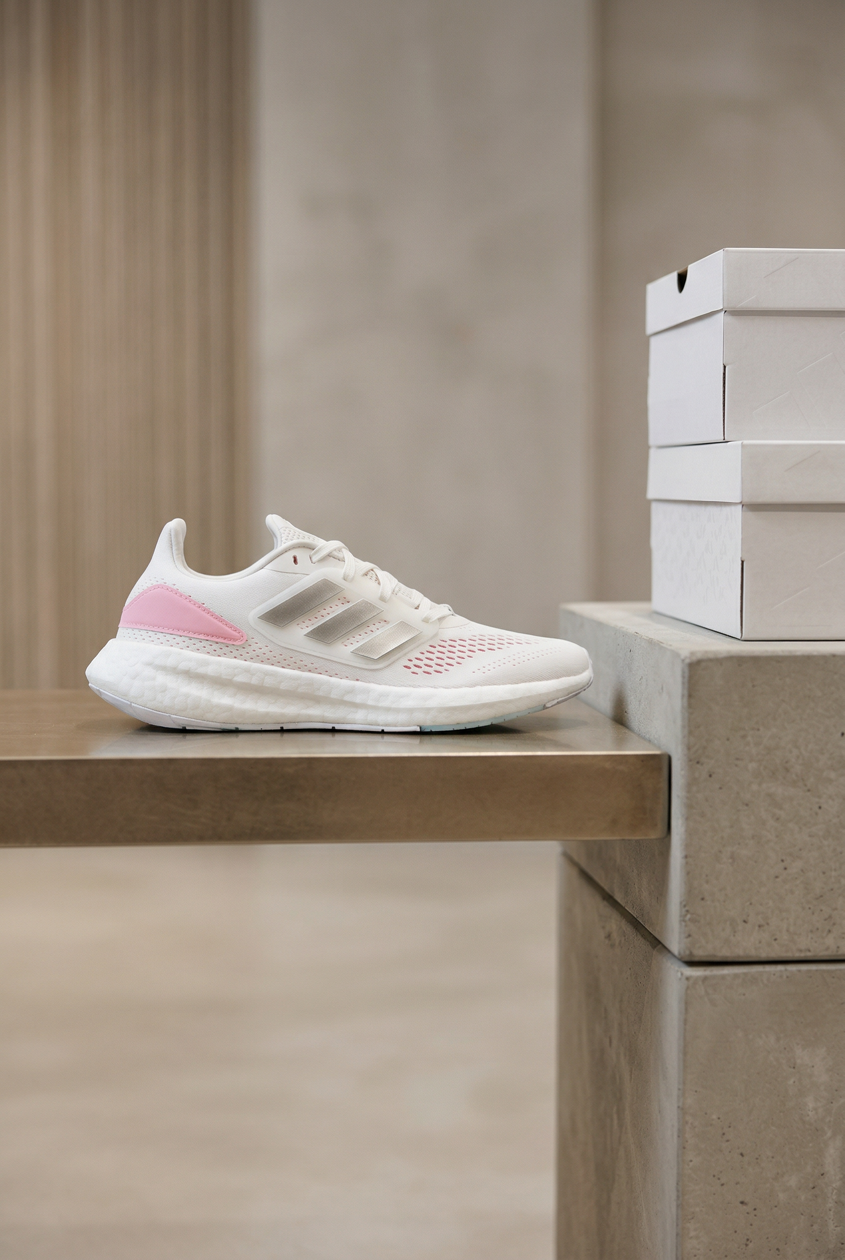 ADIDAS PUREBOOST BLANCA ROSA DAMA