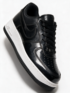 NIKE AIR FORCE 1 NEGRA CHAROL