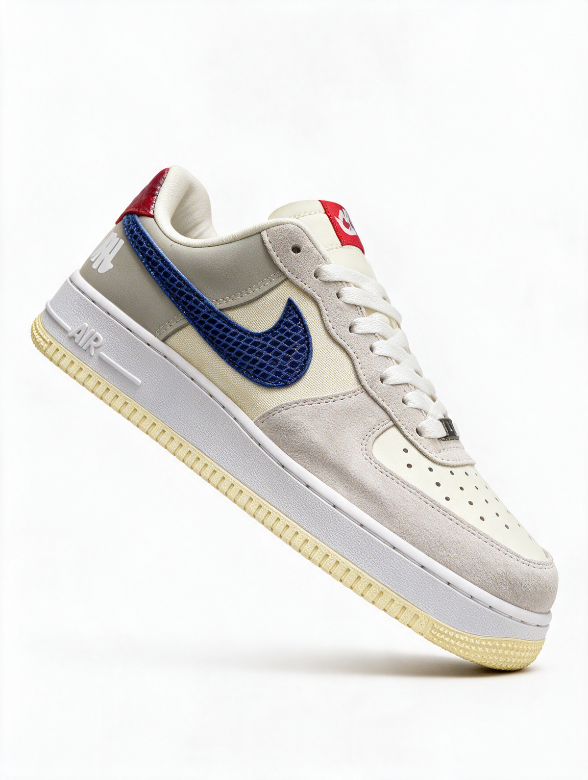 NIKE AIR FORCE 1 GRIS AZUL