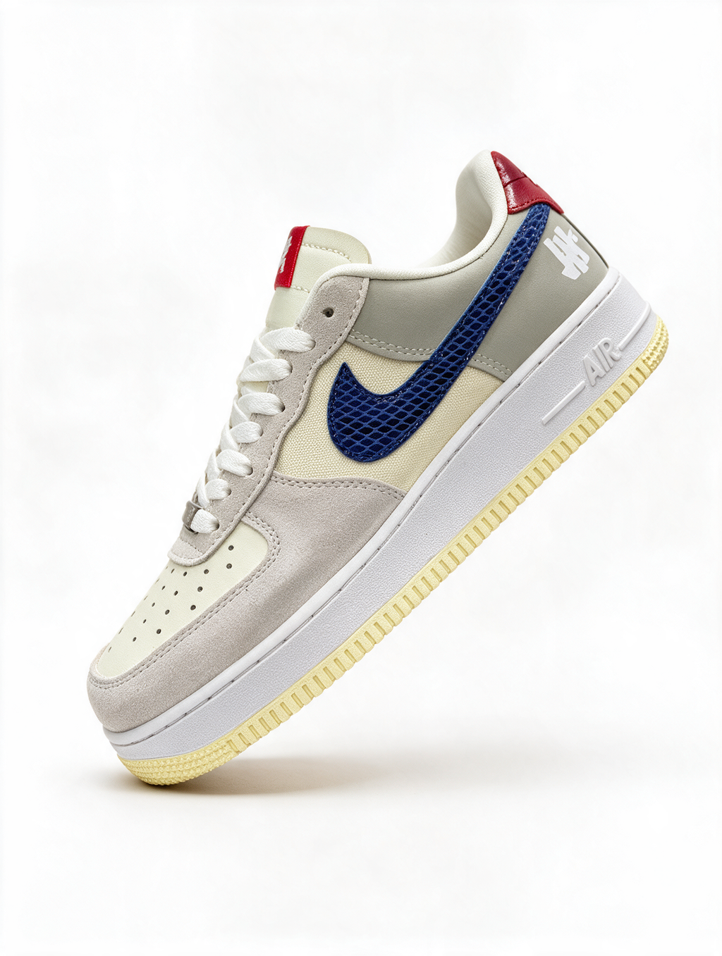 NIKE AIR FORCE 1 GRIS AZUL