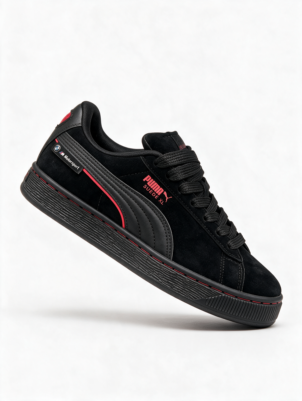 PUMA SUEDE XL BMW NEGRA ROJA